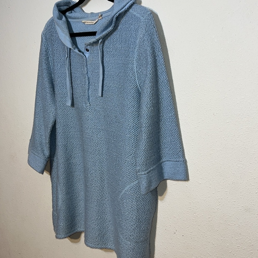 Soft Surroundings Cozumel Hooded Pullover
Sweater with Pockets Women's Large - Picture 5 of 17